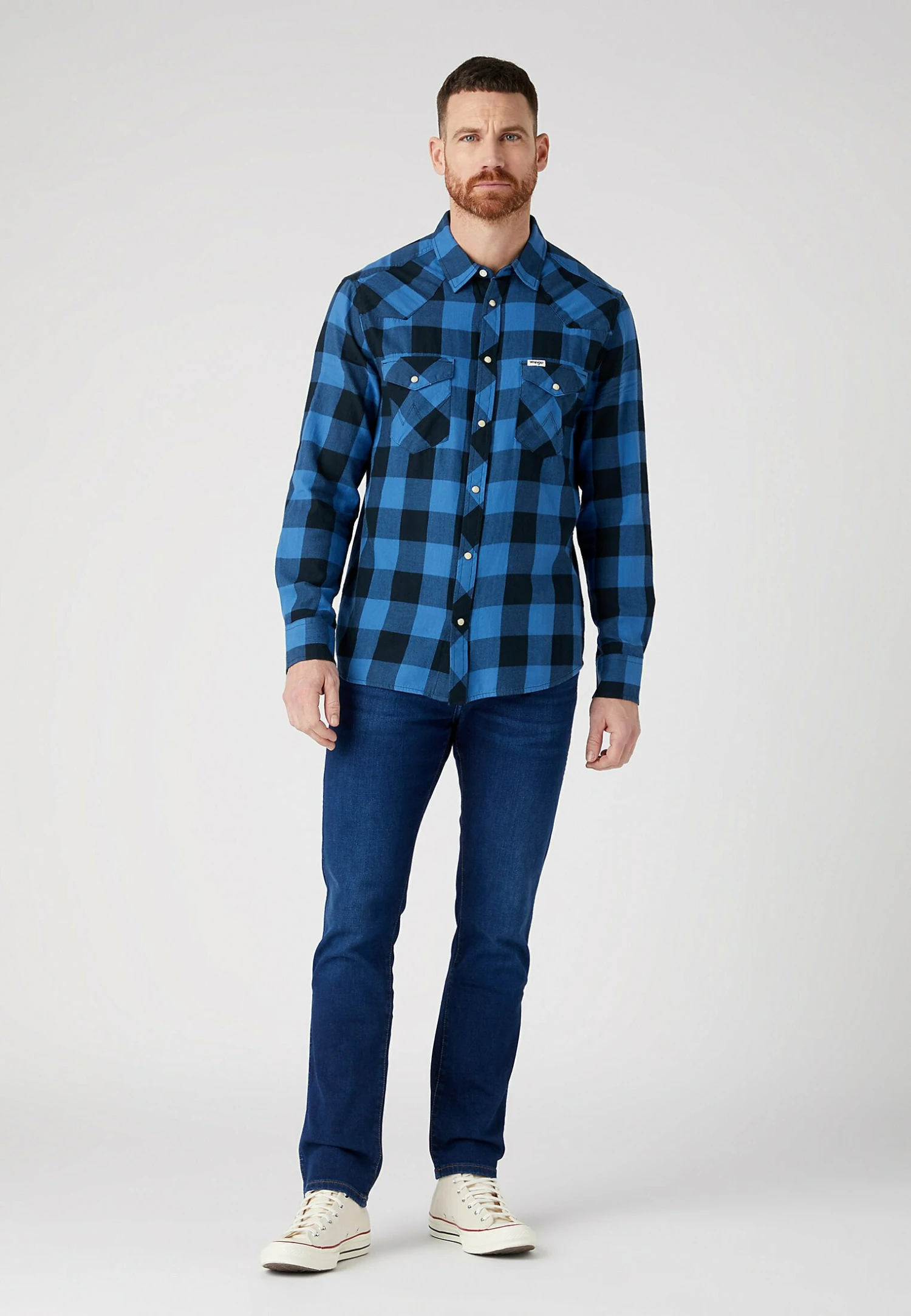 Wrangler Ls WesternCamiciaFederal Blue Uomo Camicie WR122D0B2-K11 4 Wrangler Ls WesternCamiciaFederal Blue Uomo Camicie WR122D0B2-K11 - immagine 2