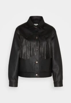 Wrangler Wild Fringe JacketGiacca Di PelleBlack Donna Giacche E Blazer WR121G03I-Q11 -Wrangler 16707256ad90424bb68f3be9623588c6