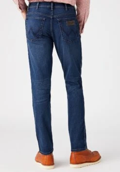 Wrangler TexasJeans Slim FitDark-Blue Denim Uomo Jeans WR122G07O-K42 -Wrangler 28620b2d7d534a81a8ac09811f3becf4