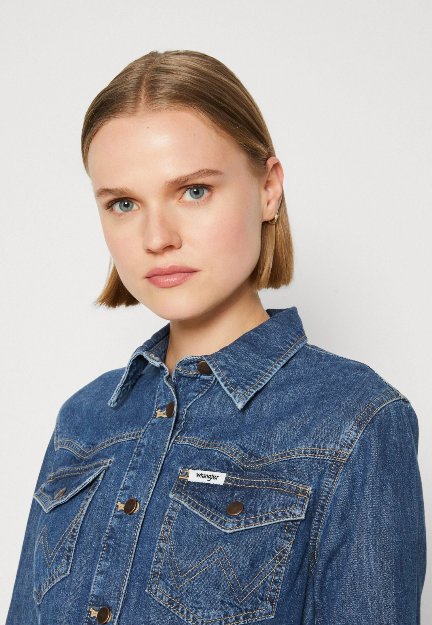 Wrangler Slim Western DressAbito A CamiciaCurious Cat Donna Vestiti WR121C01M-K11 8 Wrangler Slim Western DressAbito A CamiciaCurious Cat Donna Vestiti WR121C01M-K11 - immagine 6