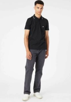 Wrangler Tipped With LogoPoloBlack Uomo T-shirt E Polo WR122P01W-Q11