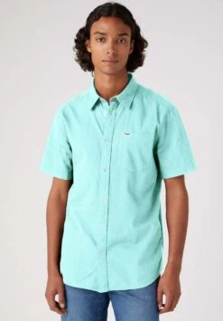 Wrangler Hemden Short Sleeve One Pocket- Camicia - Blau