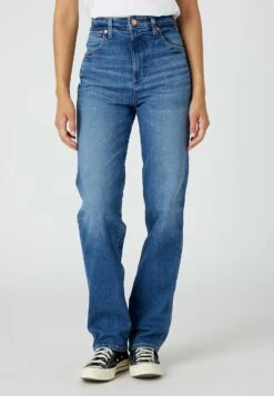 Wrangler MomJeans A SigarettaSmoke Sea Donna Jeans WR121N08H-K11