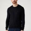 Wrangler CrewneckMaglioneReal Black Uomo Maglieria WR122Q00Y-Q11 -Wrangler 64c8e191e4774c1fbf46fbceaea07365