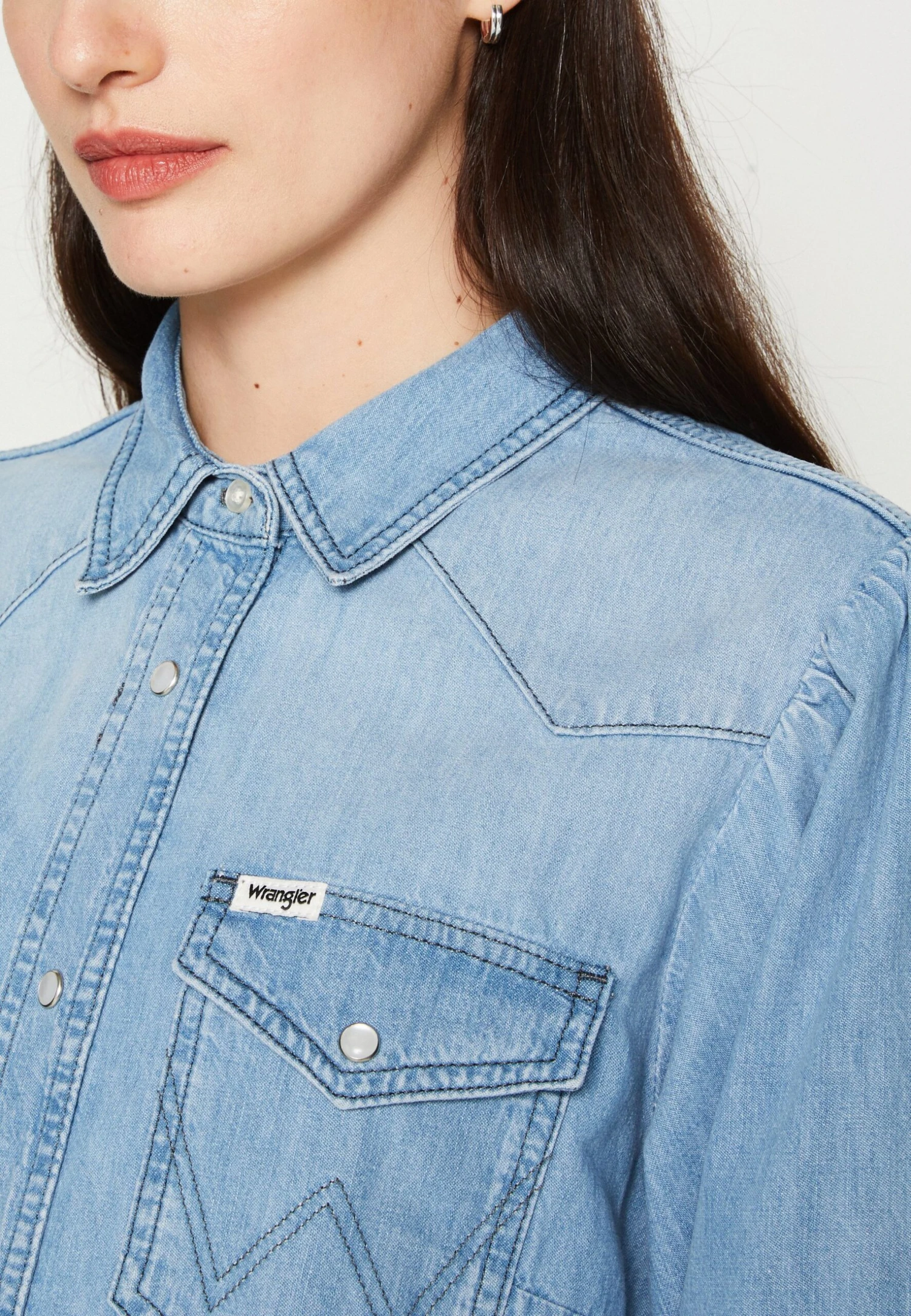 Wrangler Balloon Sleeve ShirtCamiciaScare Crow Donna Camicie E Bluse WR121E05X-K11 8 Wrangler Balloon Sleeve ShirtCamiciaScare Crow Donna Camicie E Bluse WR121E05X-K11 - immagine 6