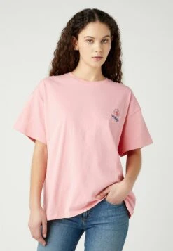 Wrangler GirlfriendT-Shirt Con StampaSick Pink Donna T-shirt E Top WR121D06I-I12