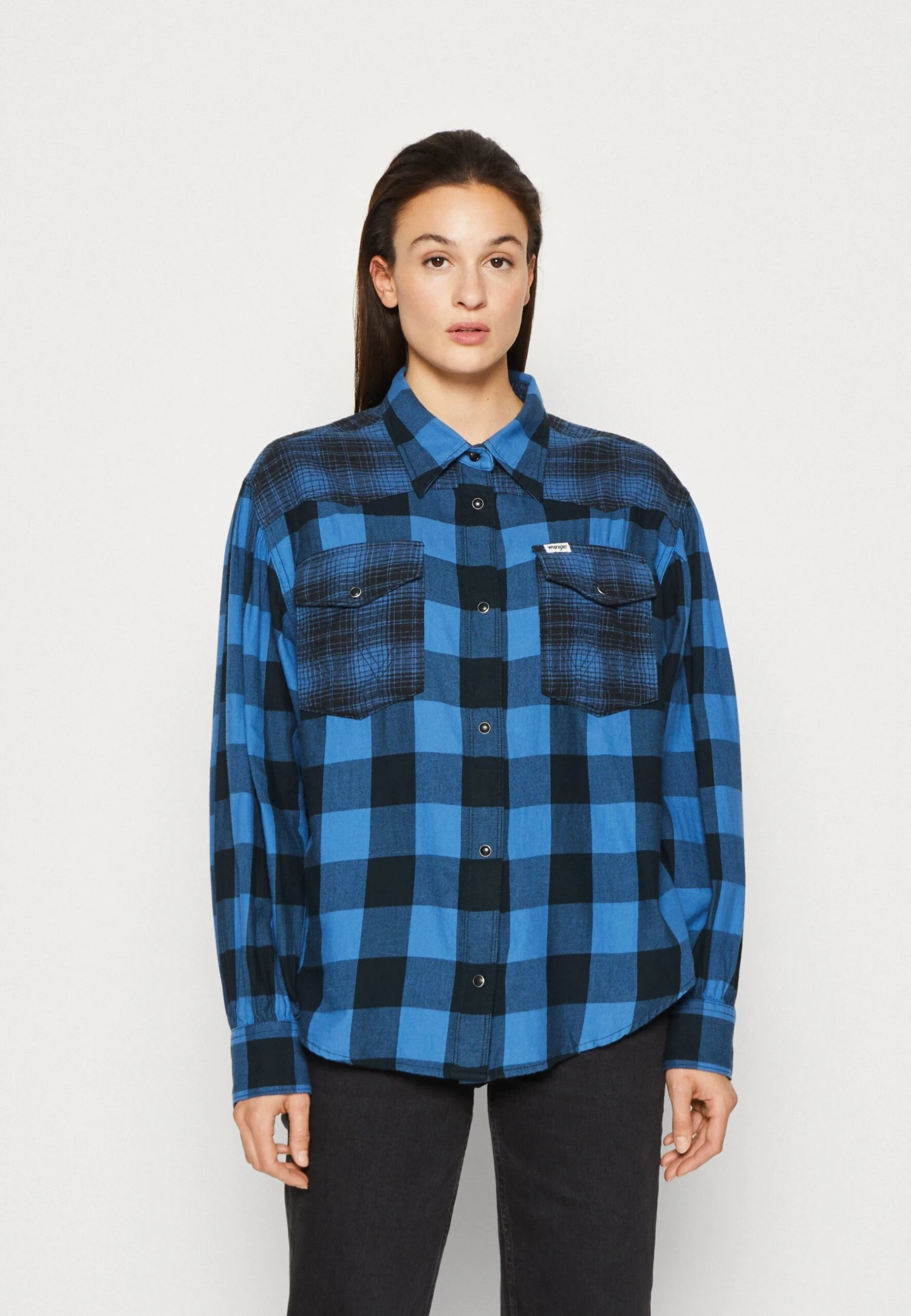 Wrangler Balloon Sleeve ShirtCamiciaFederal Blue Donna Camicie E Bluse WR121E05Z-K11 3 Wrangler Balloon Sleeve ShirtCamiciaFederal Blue Donna Camicie E Bluse WR121E05Z-K11