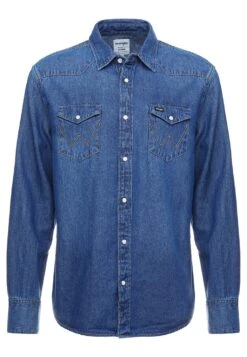 Wrangler 27Mw - Camicia - Blue Denim -Wrangler a6dd7ffa2502474a9d6bc78d3d9944ee