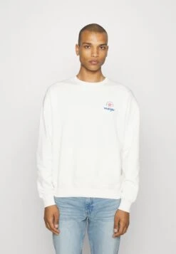Wrangler Logo Crew - Felpa - White
