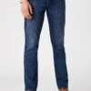 Wrangler TexasJeans Slim FitDark-Blue Denim Uomo Jeans WR122G07O-K42 -Wrangler a8bc9e2fcacc4739a716e76c7c017db5