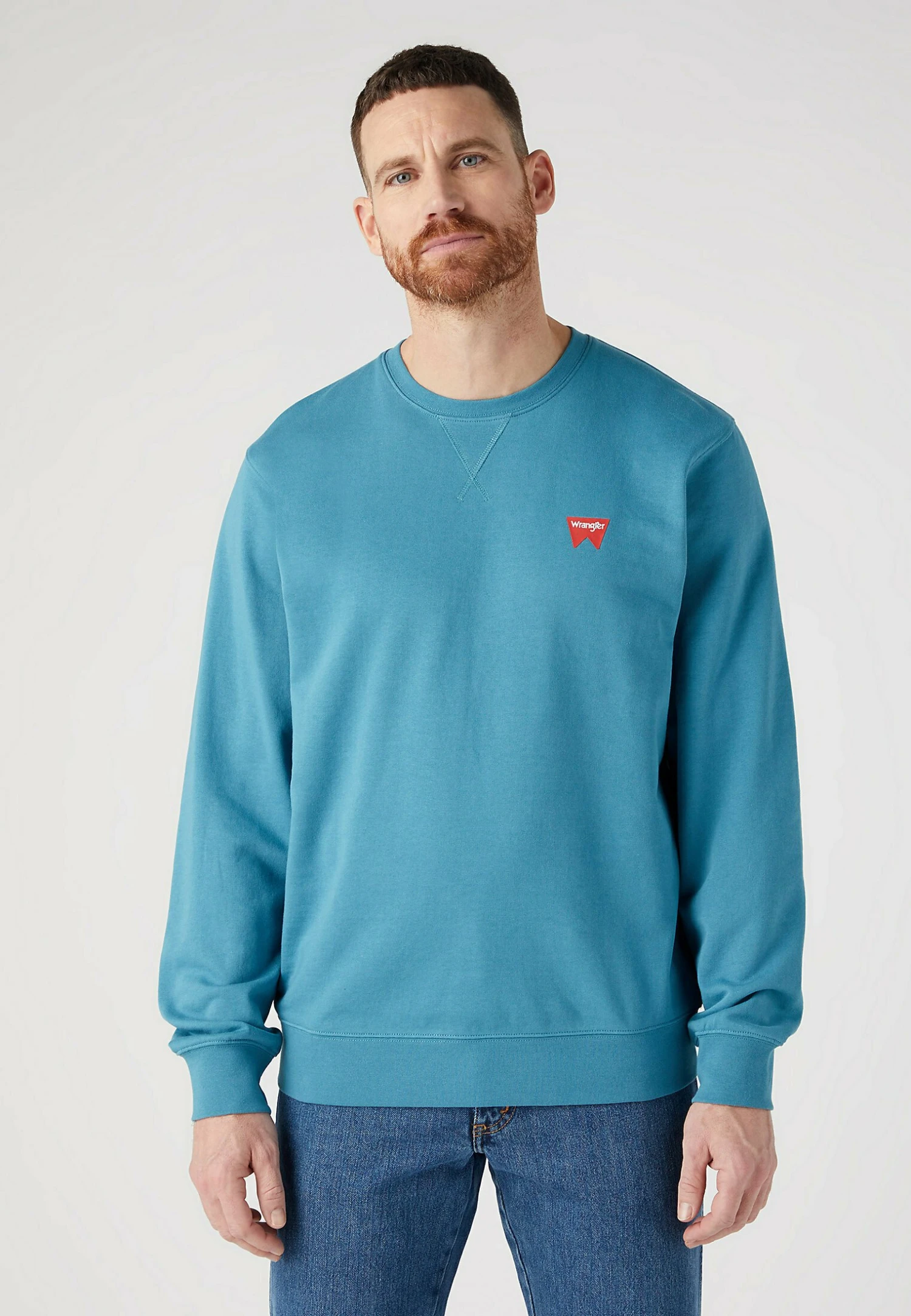 Wrangler Sign Off CrewFelpaStorm Blue Uomo Maglieria E Felpe WR122S04L-K11 3 Wrangler Sign Off CrewFelpaStorm Blue Uomo Maglieria E Felpe WR122S04L-K11