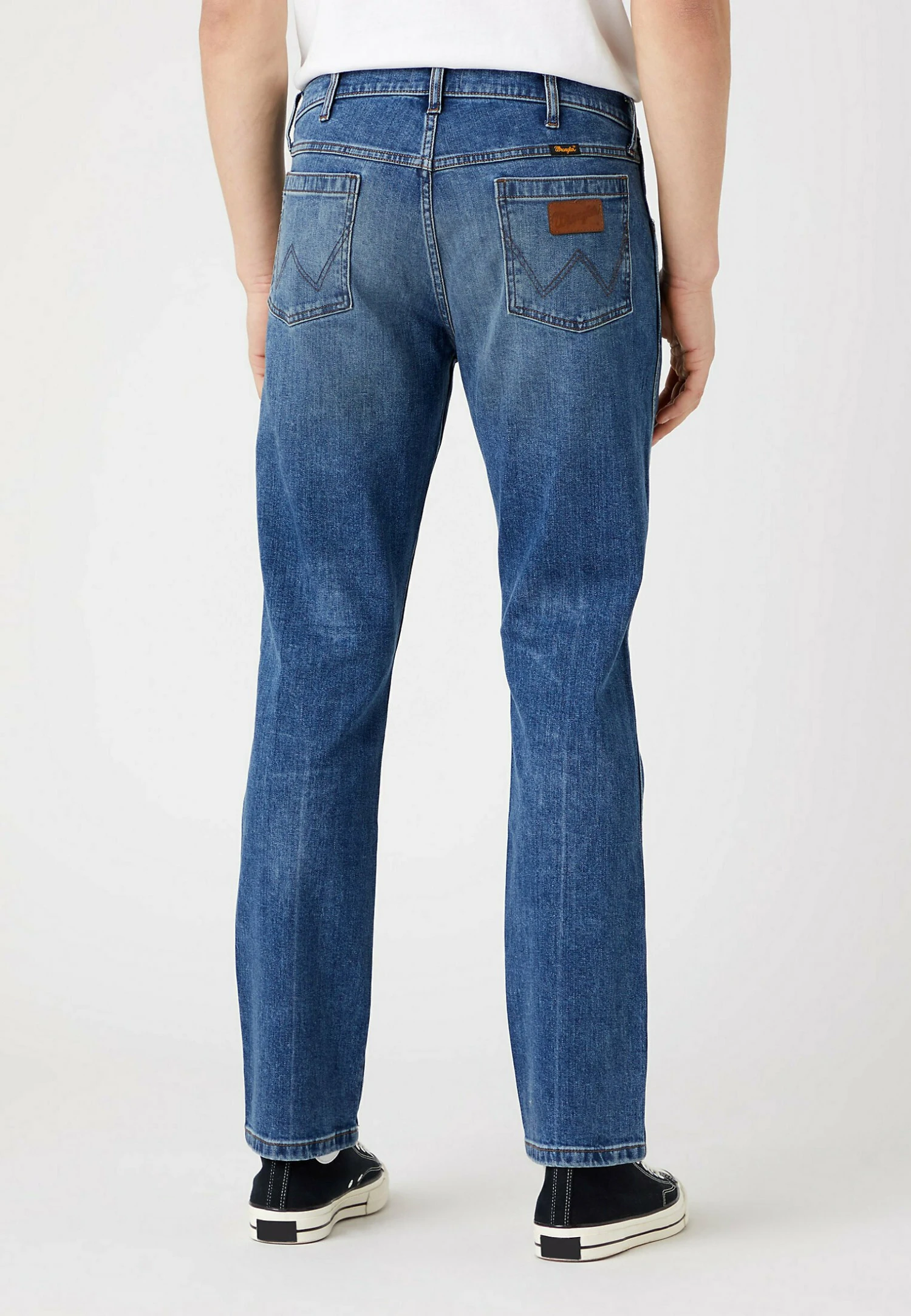 Wrangler GreensboroJeans A SigarettaWorkers Wash Uomo Jeans WR122G02Y-K47 5 Wrangler GreensboroJeans A SigarettaWorkers Wash Uomo Jeans WR122G02Y-K47 - immagine 3