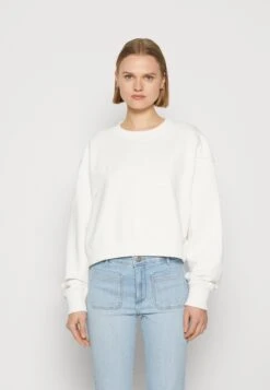 Wrangler Puffy CrewFelpaWorn White Donna Felpe WR121J02V-A11