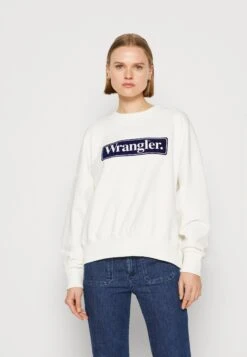 Wrangler RelaxedFelpaWorn White Donna Felpe WR121J01X-A11