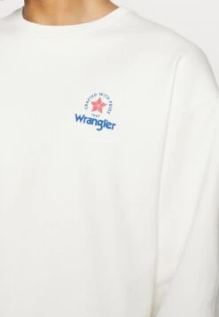 Wrangler Logo Crew - Felpa - White -Wrangler c52b58e807ff40e2a94a26d9b8d2ebcf