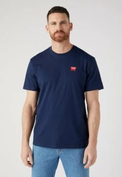 Wrangler Sign OffT-Shirt BasicNavy Uomo T-shirt E Polo WR122O08N-K12
