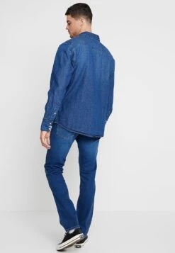Wrangler 27Mw - Camicia - Blue Denim -Wrangler e449d793ab684335ac0c8b7ed3d7cf98