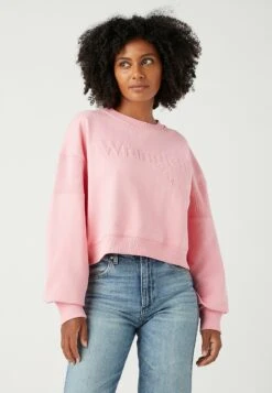 Wrangler Puffy Crew- Felpa - Sick Pink