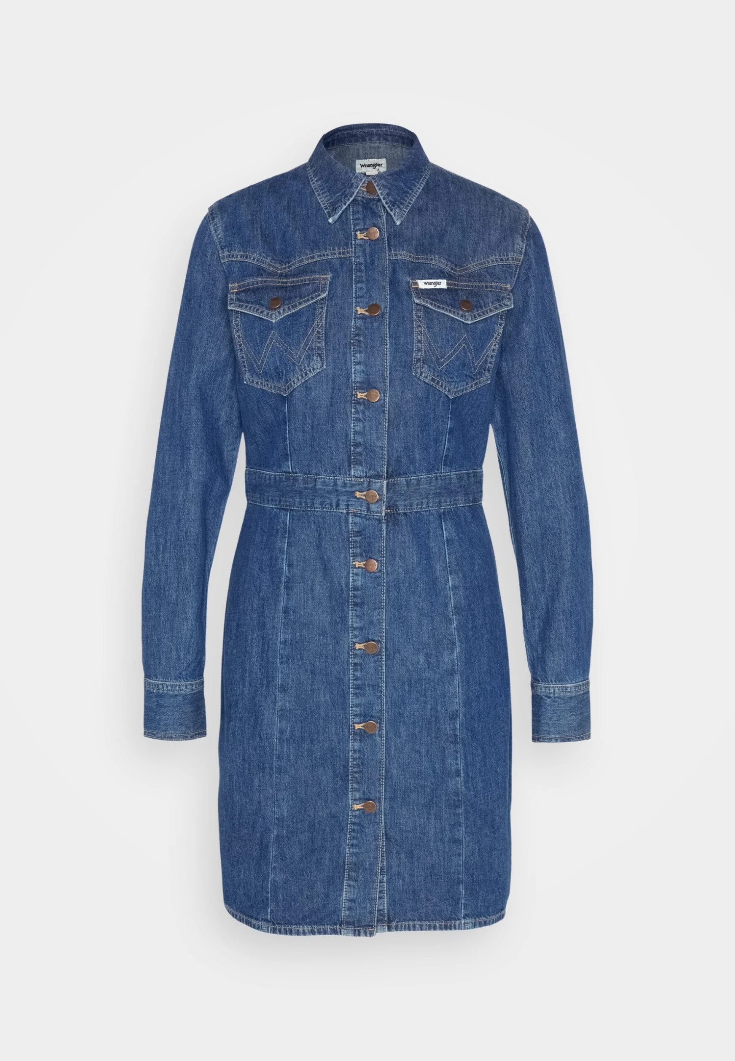 Wrangler Slim Western DressAbito A CamiciaCurious Cat Donna Vestiti WR121C01M-K11 7 Wrangler Slim Western DressAbito A CamiciaCurious Cat Donna Vestiti WR121C01M-K11 - immagine 5