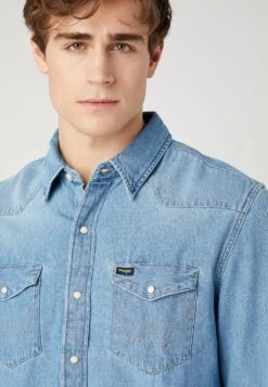 Wrangler 27Mw - Camicia - Light Stone -Wrangler f7ef966131ea4dd7ab34e34f4dbdff57