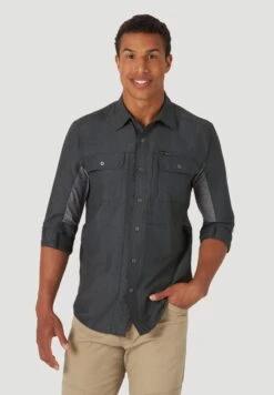 Wrangler All Terrain Gear Mixed Materials ShirtCamiciaBlack Uomo Camicie WR122D06G-Q11