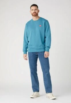 Wrangler Sign Off CrewFelpaStorm Blue Uomo Maglieria E Felpe WR122S04L-K11 8 Wrangler Sign Off CrewFelpaStorm Blue Uomo Maglieria E Felpe WR122S04L-K11 -Wrangler feff4dbe427c42c79de094738d5b82df